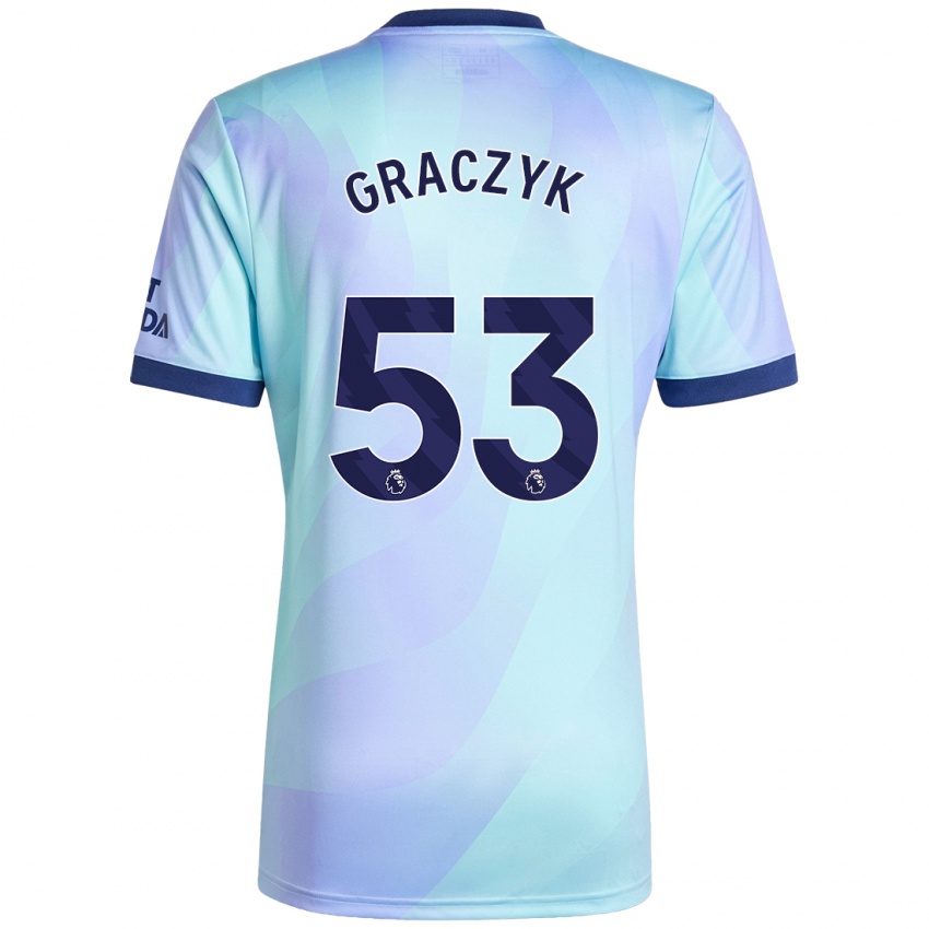 Niño Camiseta Hubert Graczyk #53 Agua Equipación Tercera 2024/25 La Camisa México