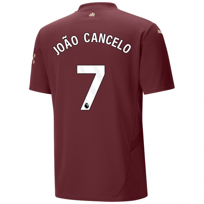 Niño Camiseta Joao Cancelo #7 Granate Equipación Tercera 2024/25 La Camisa México