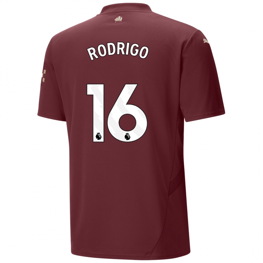 Niño Camiseta Rodrigo Hernandez #16 Granate Equipación Tercera 2024/25 La Camisa México