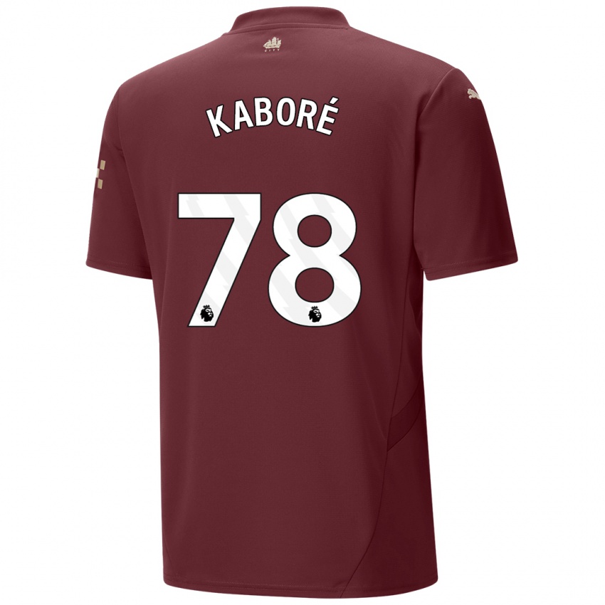 Niño Camiseta Issa Kabore #78 Granate Equipación Tercera 2024/25 La Camisa México