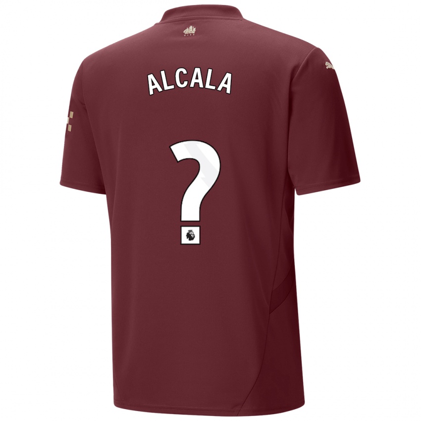 Niño Camiseta Álex Alcalá #0 Granate Equipación Tercera 2024/25 La Camisa México