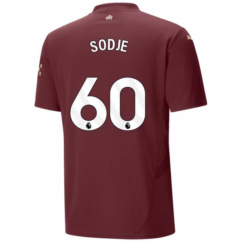 Niño Camiseta Tai Sodje #60 Granate Equipación Tercera 2024/25 La Camisa México