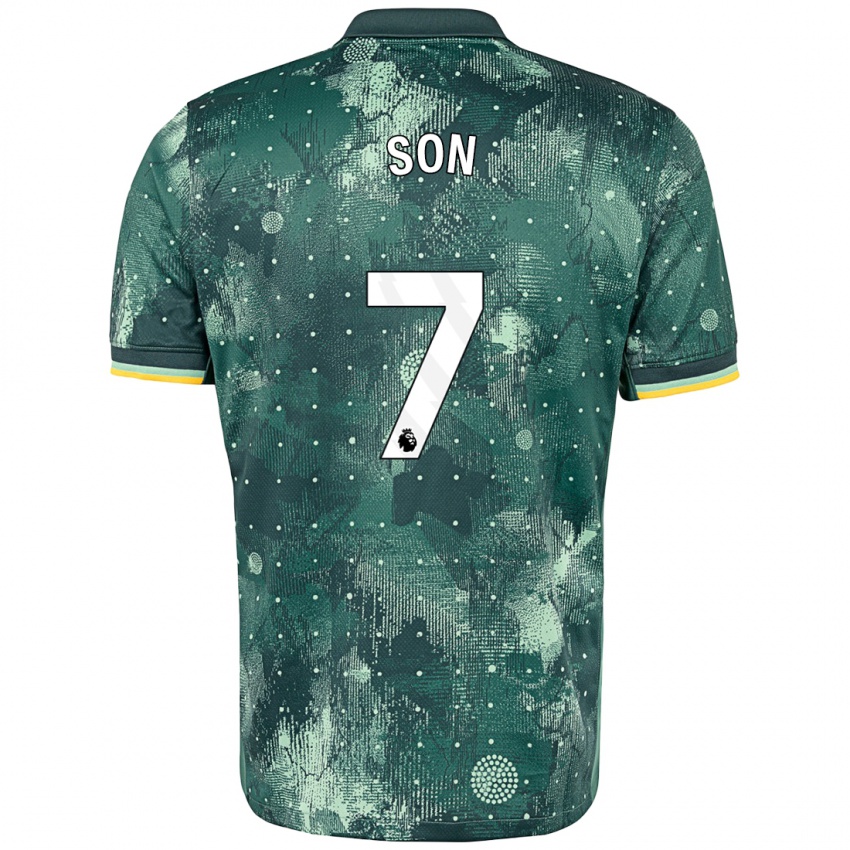 Niño Camiseta Heung-Min Son #7 Verde Menta Equipación Tercera 2024/25 La Camisa México