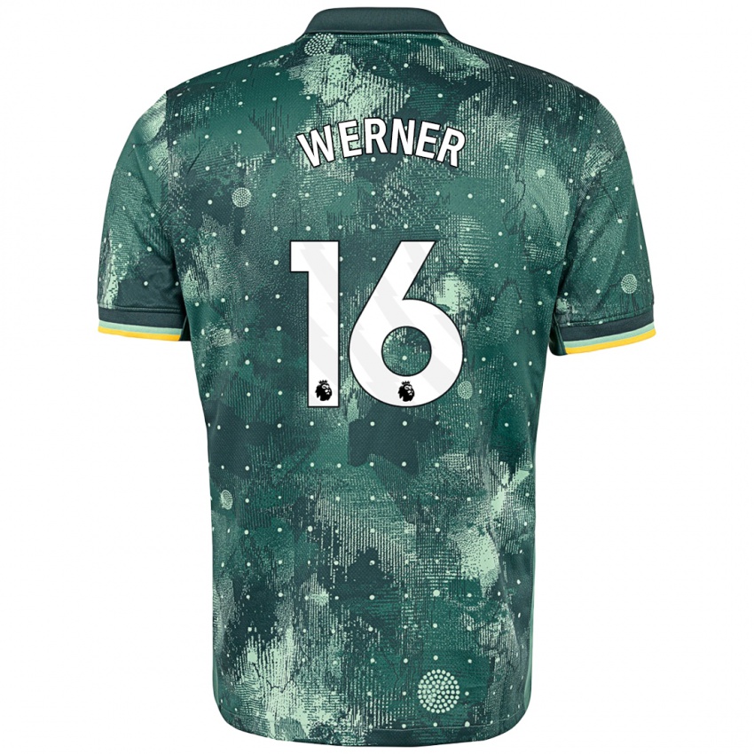 Niño Camiseta Timo Werner #16 Verde Menta Equipación Tercera 2024/25 La Camisa México