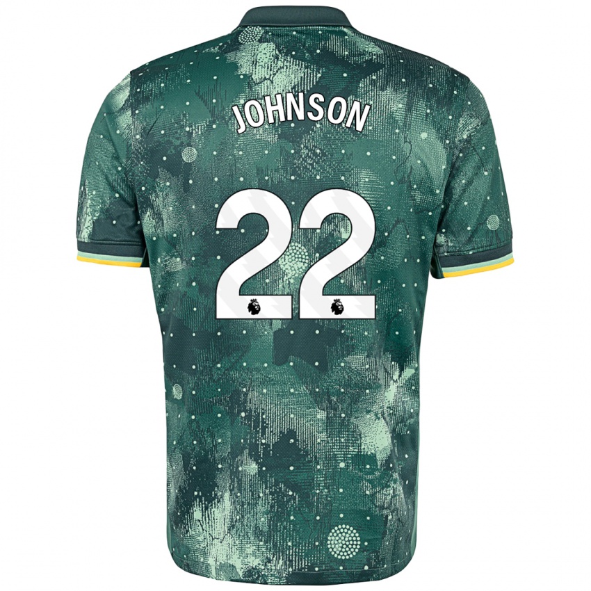 Niño Camiseta Brennan Johnson #22 Verde Menta Equipación Tercera 2024/25 La Camisa México