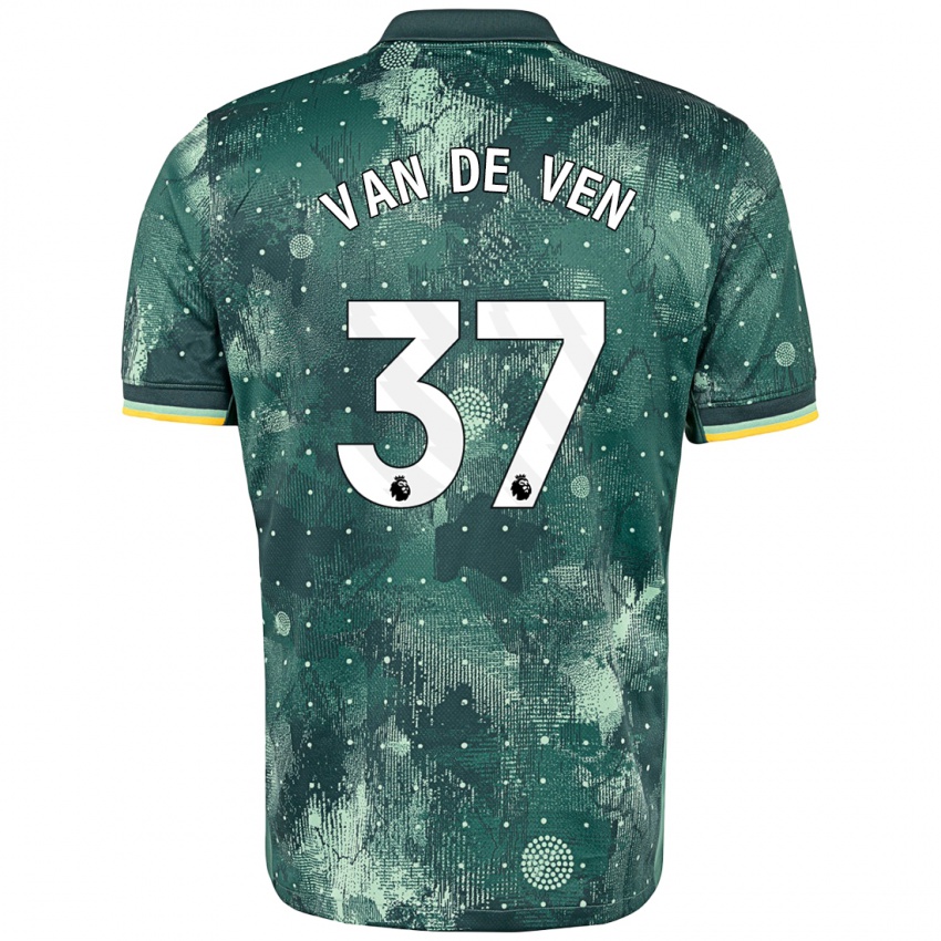 Niño Camiseta Micky Van De Ven #37 Verde Menta Equipación Tercera 2024/25 La Camisa México