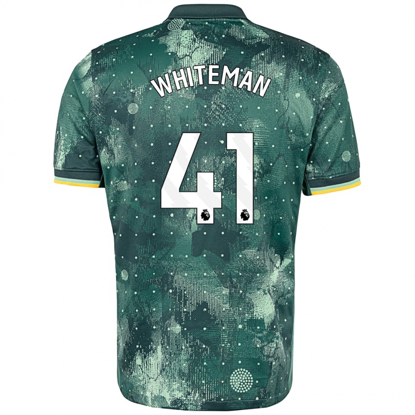 Niño Camiseta Alfie Whiteman #41 Verde Menta Equipación Tercera 2024/25 La Camisa México