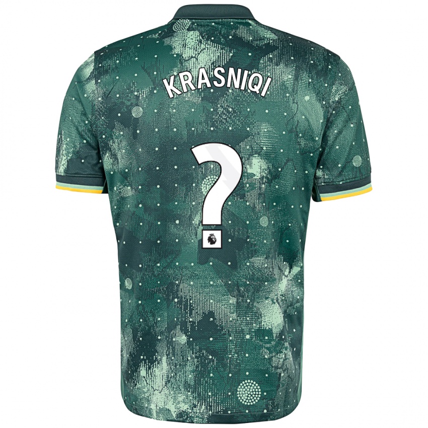 Niño Camiseta Elliot Krasniqi #0 Verde Menta Equipación Tercera 2024/25 La Camisa México