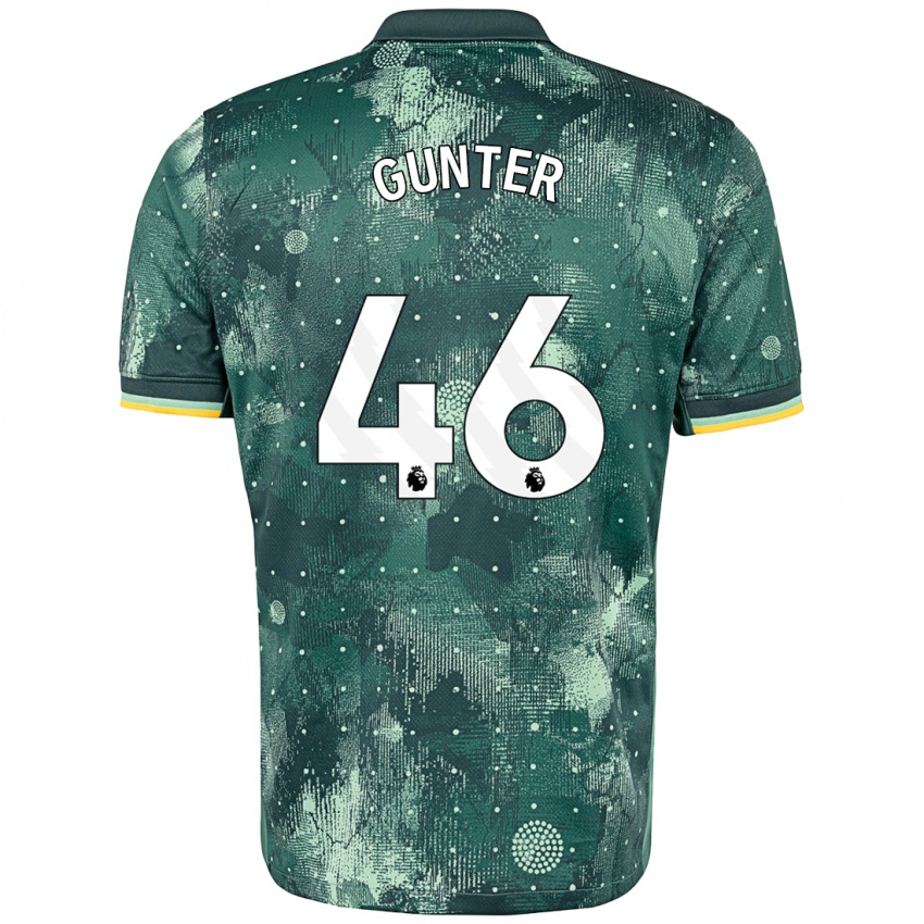 Niño Camiseta Luca Gunter #46 Verde Menta Equipación Tercera 2024/25 La Camisa México