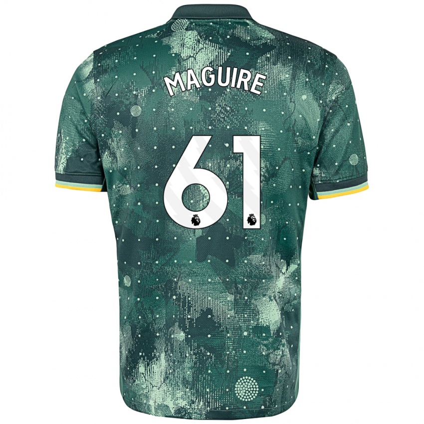 Niño Camiseta Aaron Maguire #61 Verde Menta Equipación Tercera 2024/25 La Camisa México