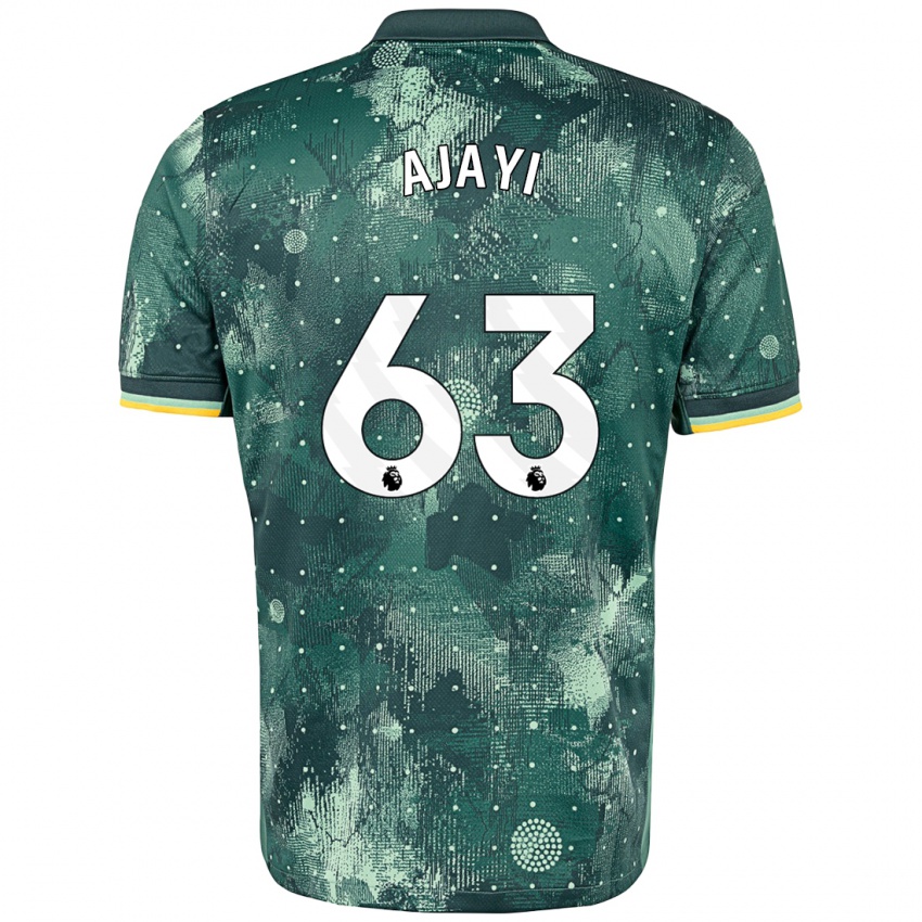 Niño Camiseta Damola Ajayi #63 Verde Menta Equipación Tercera 2024/25 La Camisa México