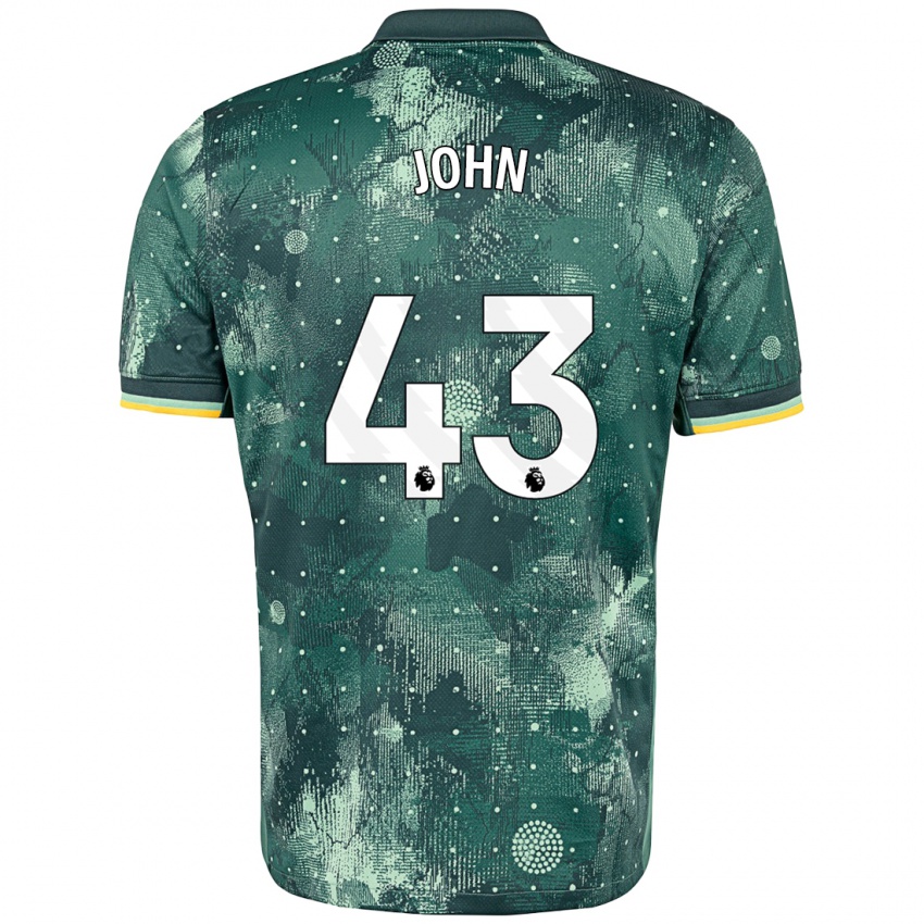 Niño Camiseta Nile John #43 Verde Menta Equipación Tercera 2024/25 La Camisa México