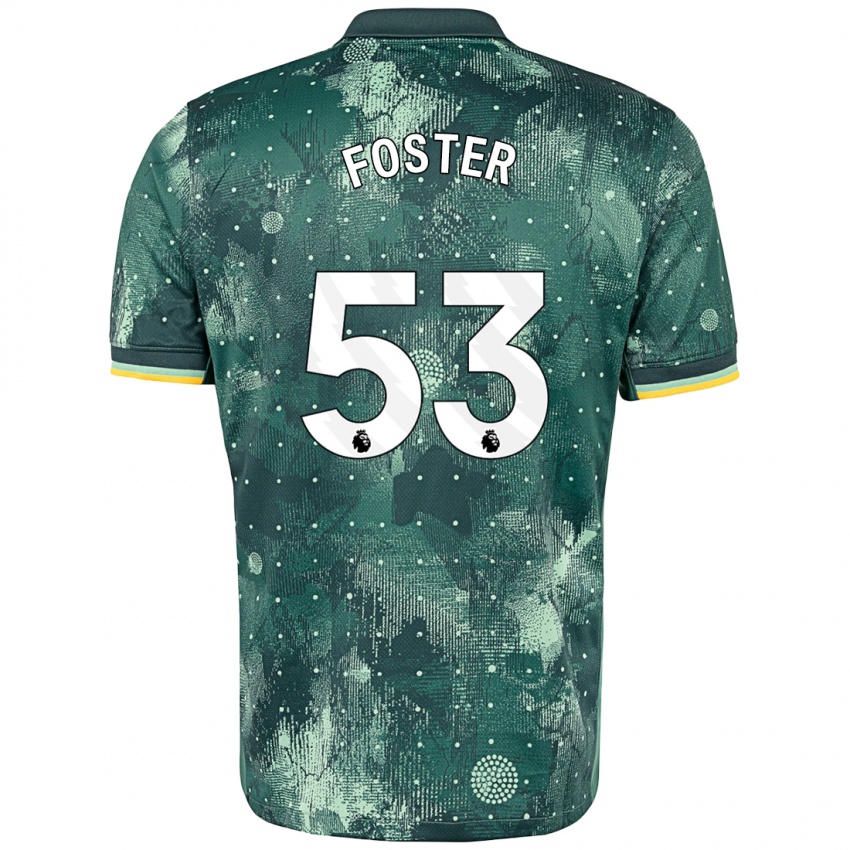 Niño Camiseta Brooklyn Lyons Foster #53 Verde Menta Equipación Tercera 2024/25 La Camisa México