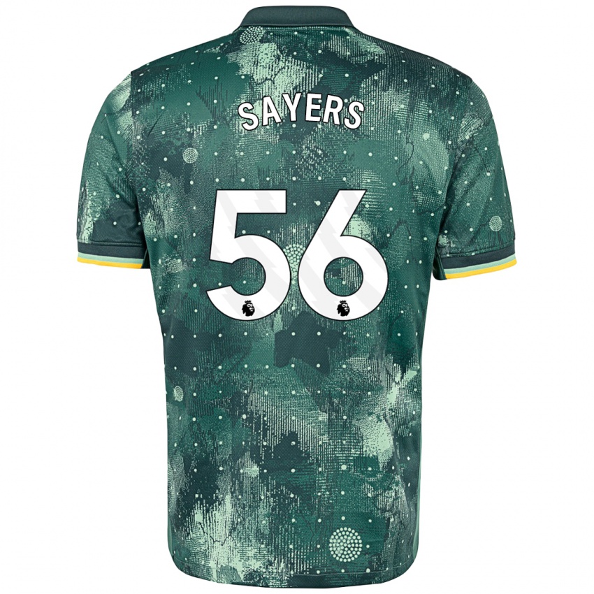 Niño Camiseta Charlie Sayers #56 Verde Menta Equipación Tercera 2024/25 La Camisa México