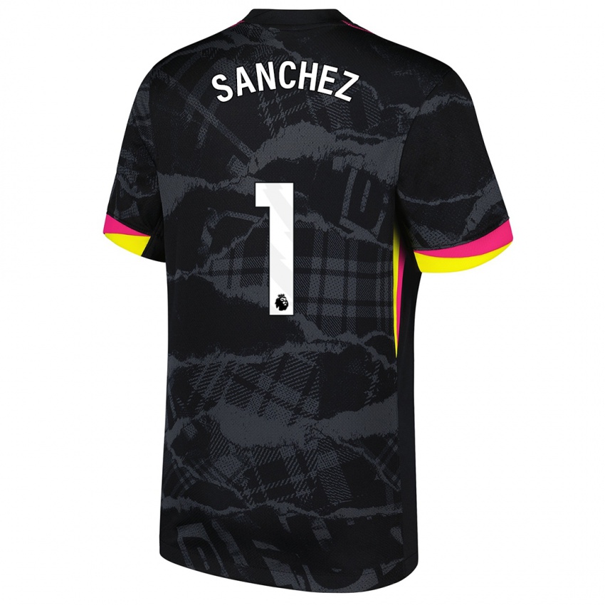 Niño Camiseta Robert Sánchez #1 Negro Rosa Equipación Tercera 2024/25 La Camisa México