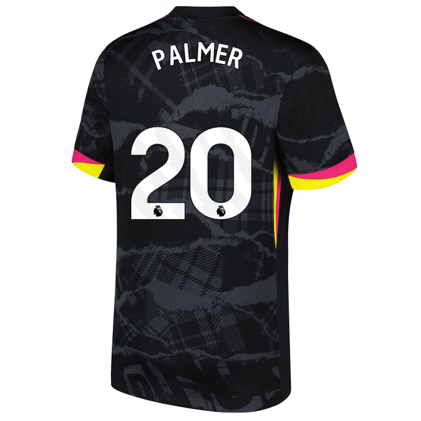 Niño Camiseta Cole Palmer #20 Negro Rosa Equipación Tercera 2024/25 La Camisa México