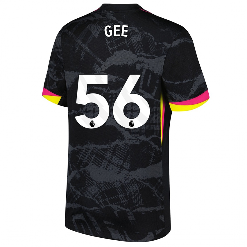 Niño Camiseta Billy Gee #56 Negro Rosa Equipación Tercera 2024/25 La Camisa México