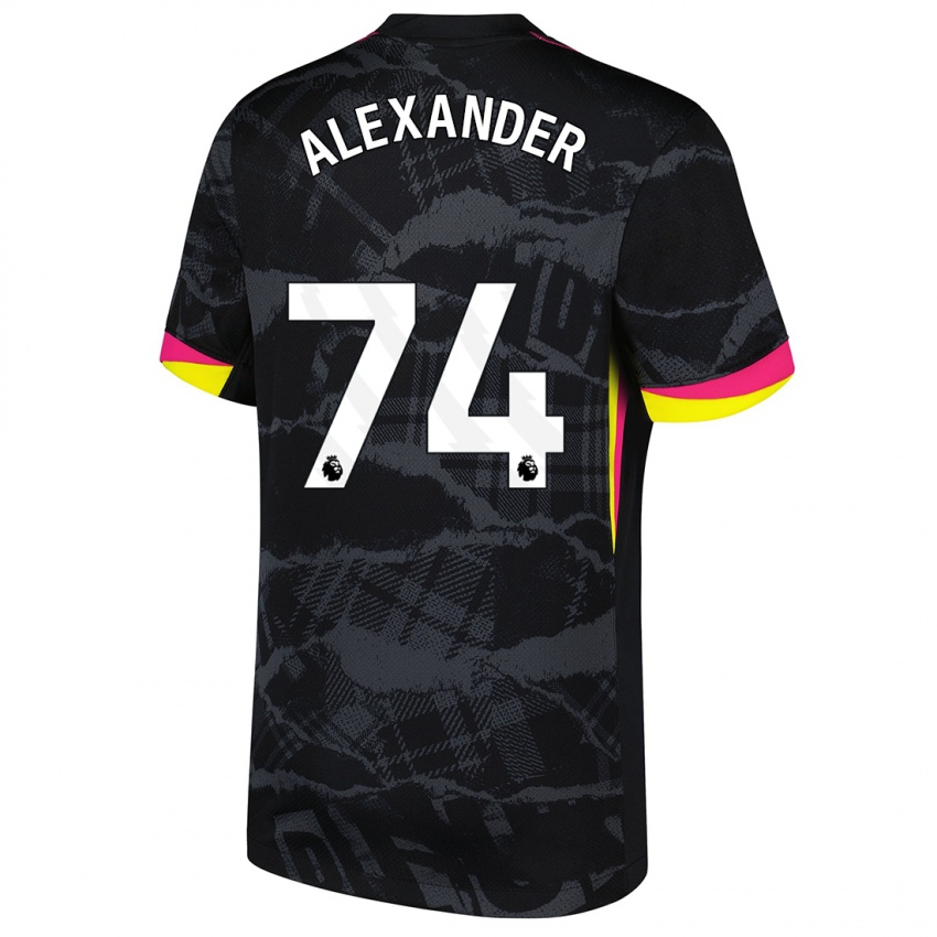 Niño Camiseta Reiss-Alexander Russell-Denny #74 Negro Rosa Equipación Tercera 2024/25 La Camisa México