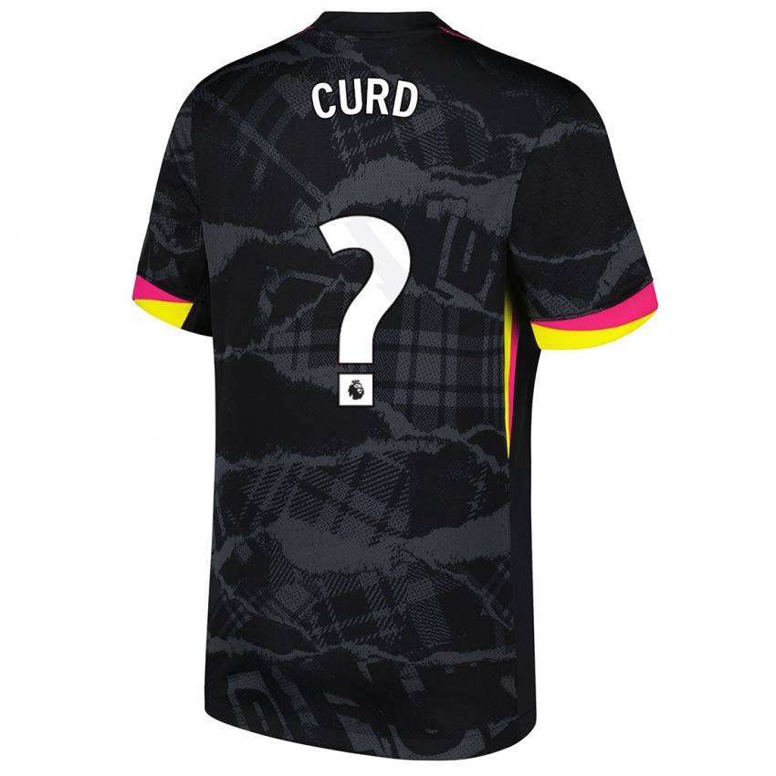 Niño Camiseta Teddy Curd #0 Negro Rosa Equipación Tercera 2024/25 La Camisa México