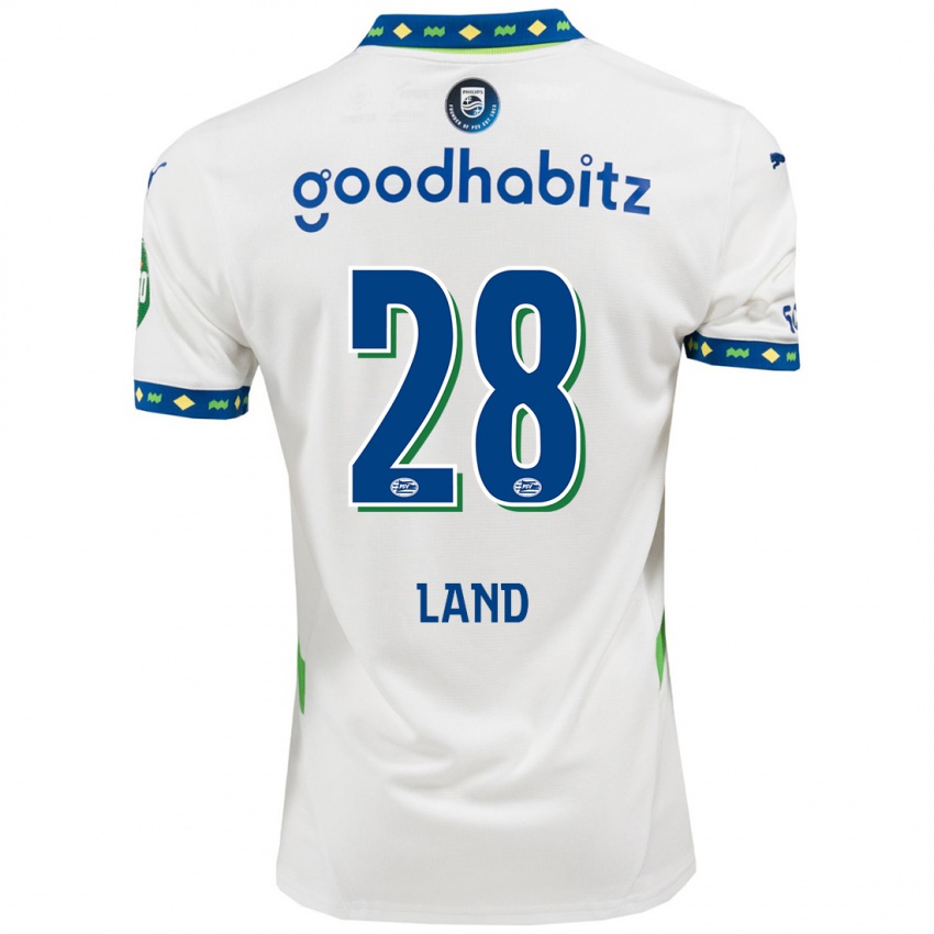 Niño Camiseta Tygo Land #28 Blanco Azul Oscuro Equipación Tercera 2024/25 La Camisa México