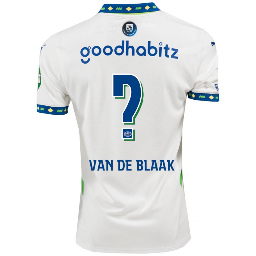 Niño Camiseta Emmanuel Van De Blaak #0 Blanco Azul Oscuro Equipación Tercera 2024/25 La Camisa México