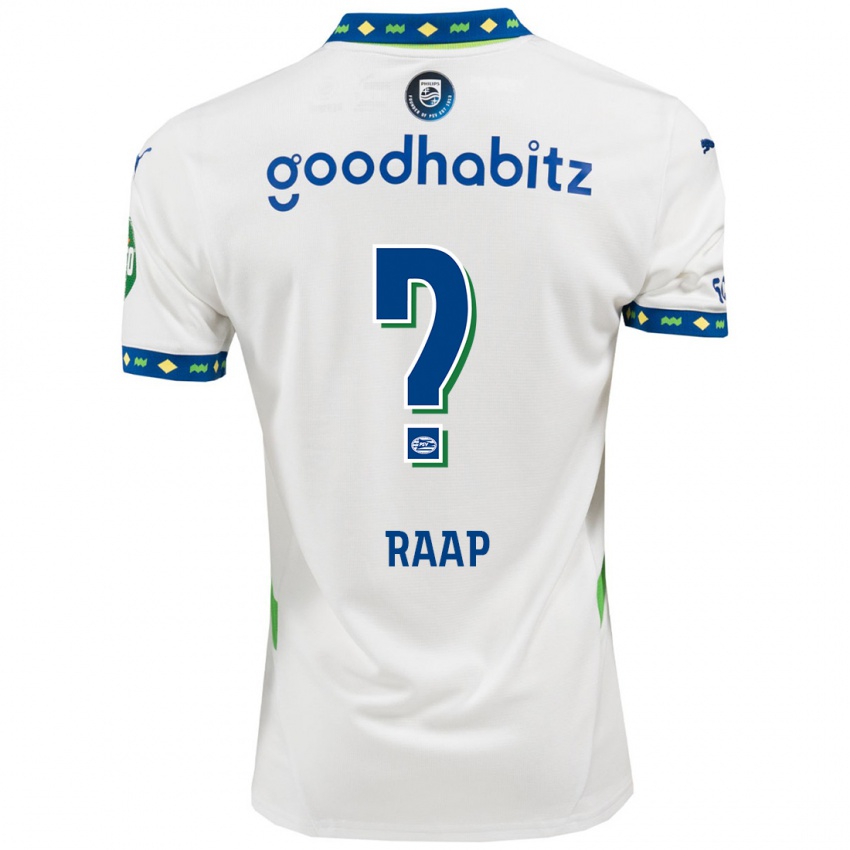 Niño Camiseta Yiandro Raap #0 Blanco Azul Oscuro Equipación Tercera 2024/25 La Camisa México