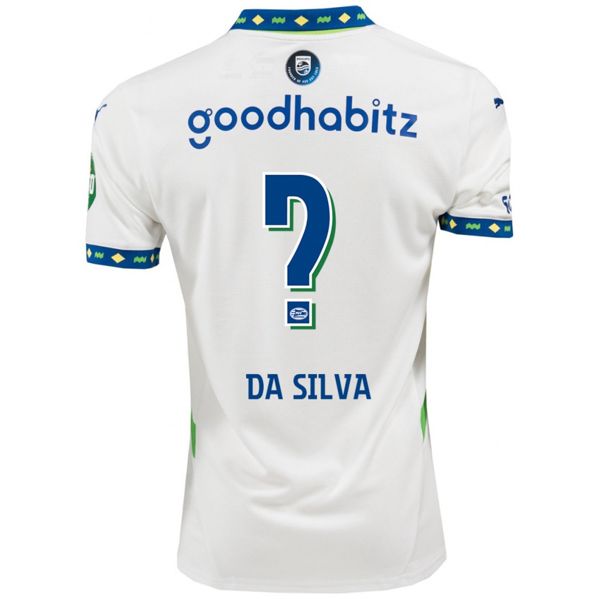 Niño Camiseta Aston Da Silva #0 Blanco Azul Oscuro Equipación Tercera 2024/25 La Camisa México