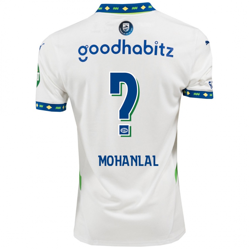 Niño Camiseta Pawan Mohanlal #0 Blanco Azul Oscuro Equipación Tercera 2024/25 La Camisa México