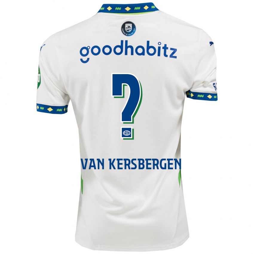 Niño Camiseta Sander Van Kersbergen #0 Blanco Azul Oscuro Equipación Tercera 2024/25 La Camisa México