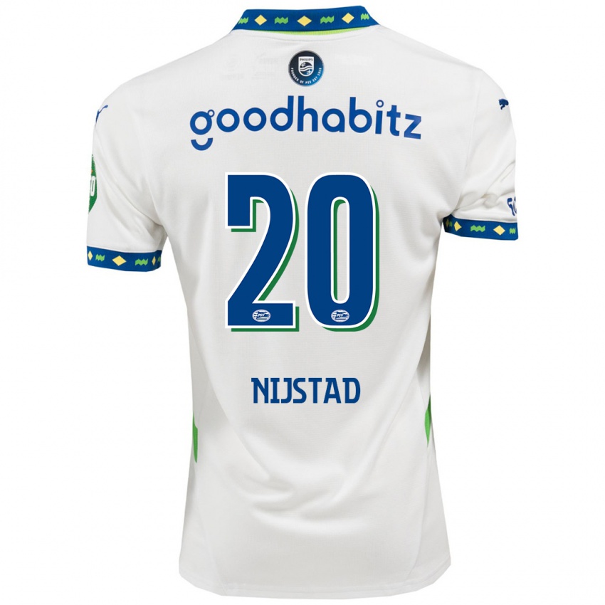 Niño Camiseta Nina Nijstad #20 Blanco Azul Oscuro Equipación Tercera 2024/25 La Camisa México