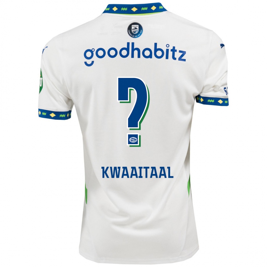 Niño Camiseta Julian Kwaaitaal #0 Blanco Azul Oscuro Equipación Tercera 2024/25 La Camisa México