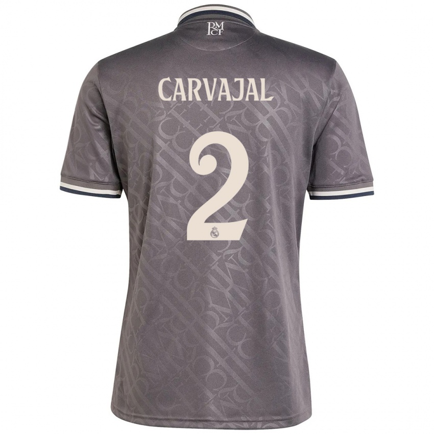 Niño Camiseta Daniel Carvajal #2 Carbón Equipación Tercera 2024/25 La Camisa México