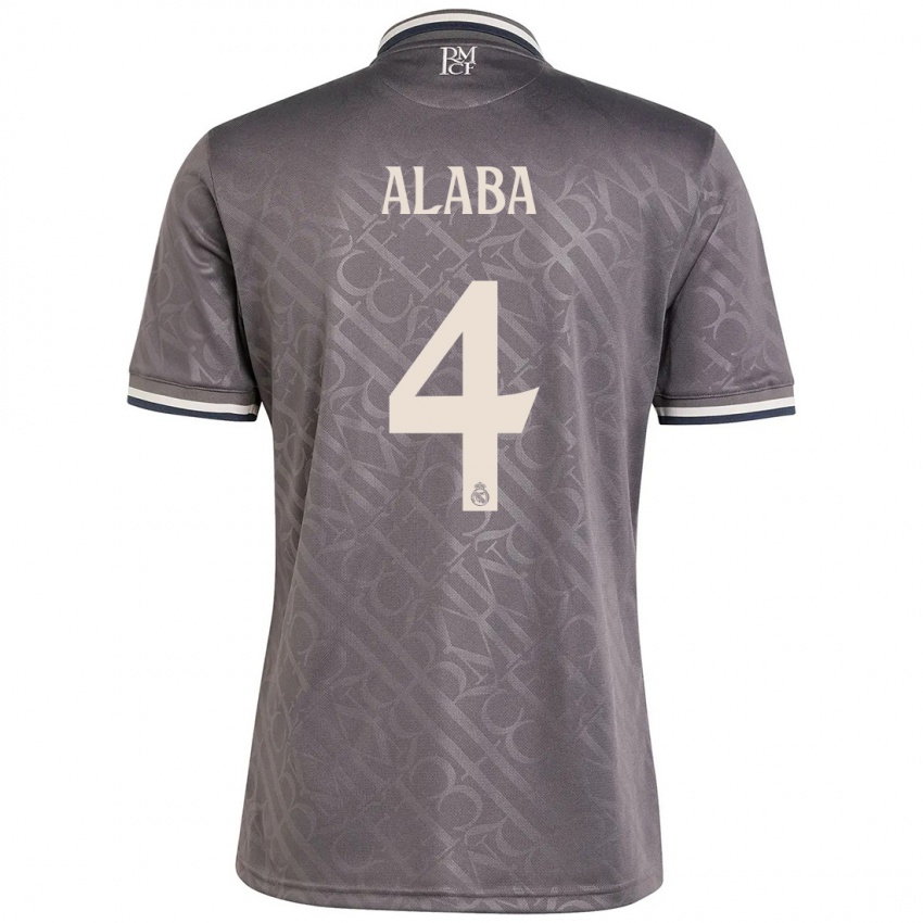 Niño Camiseta David Alaba #4 Carbón Equipación Tercera 2024/25 La Camisa México