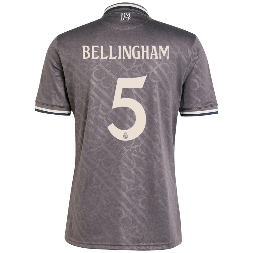 Niño Camiseta Jude Bellingham #5 Carbón Equipación Tercera 2024/25 La Camisa México