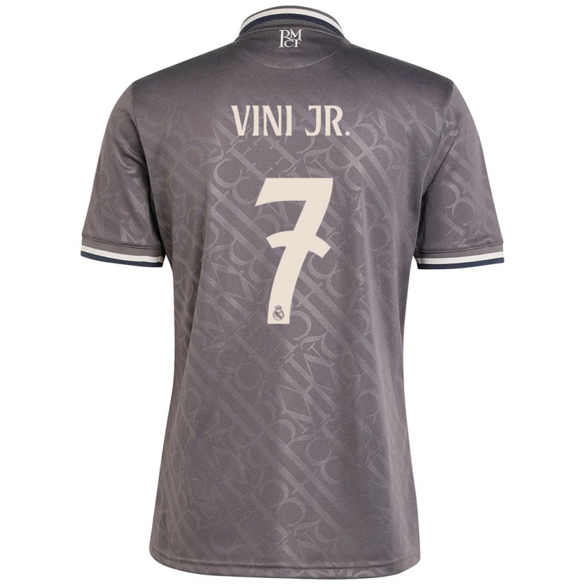 Niño Camiseta Vinicius Junior #7 Carbón Equipación Tercera 2024/25 La Camisa México