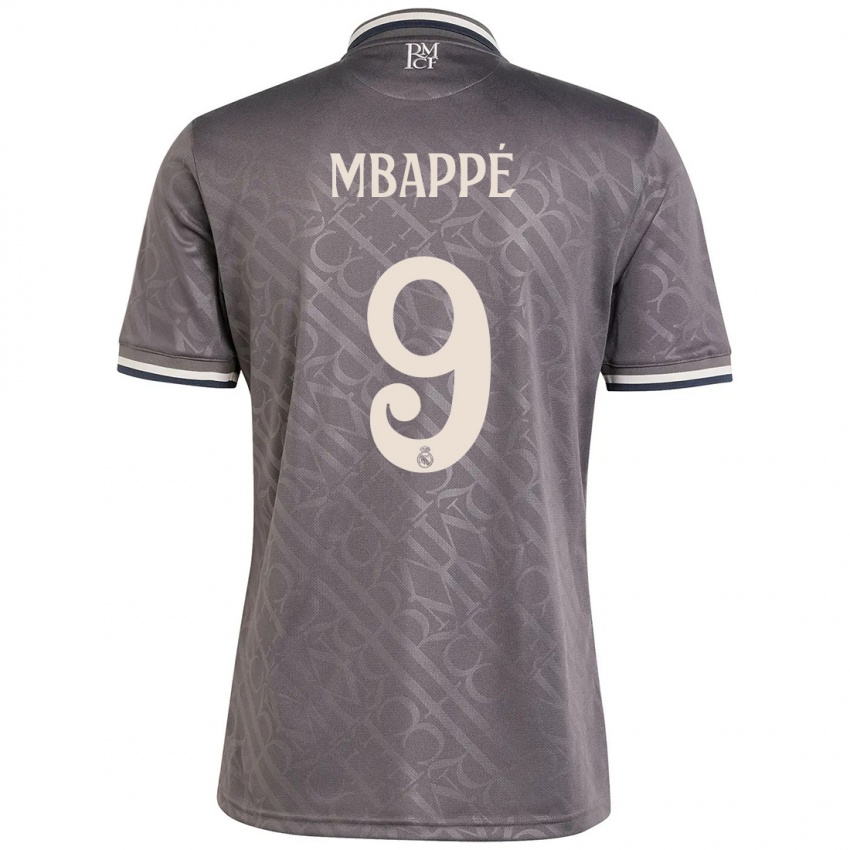 Niño Camiseta Kylian Mbappe #9 Carbón Equipación Tercera 2024/25 La Camisa México