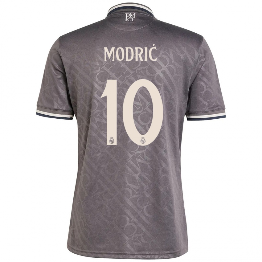 Niño Camiseta Luka Modric #10 Carbón Equipación Tercera 2024/25 La Camisa México