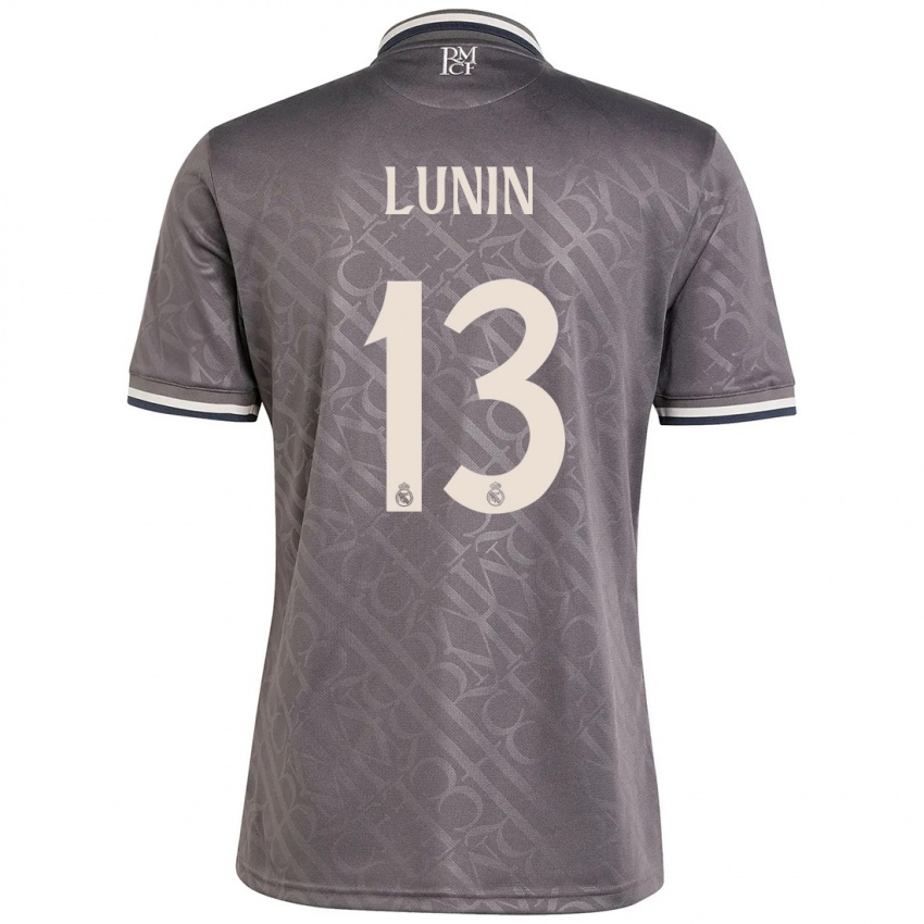 Niño Camiseta Andriy Lunin #13 Carbón Equipación Tercera 2024/25 La Camisa México