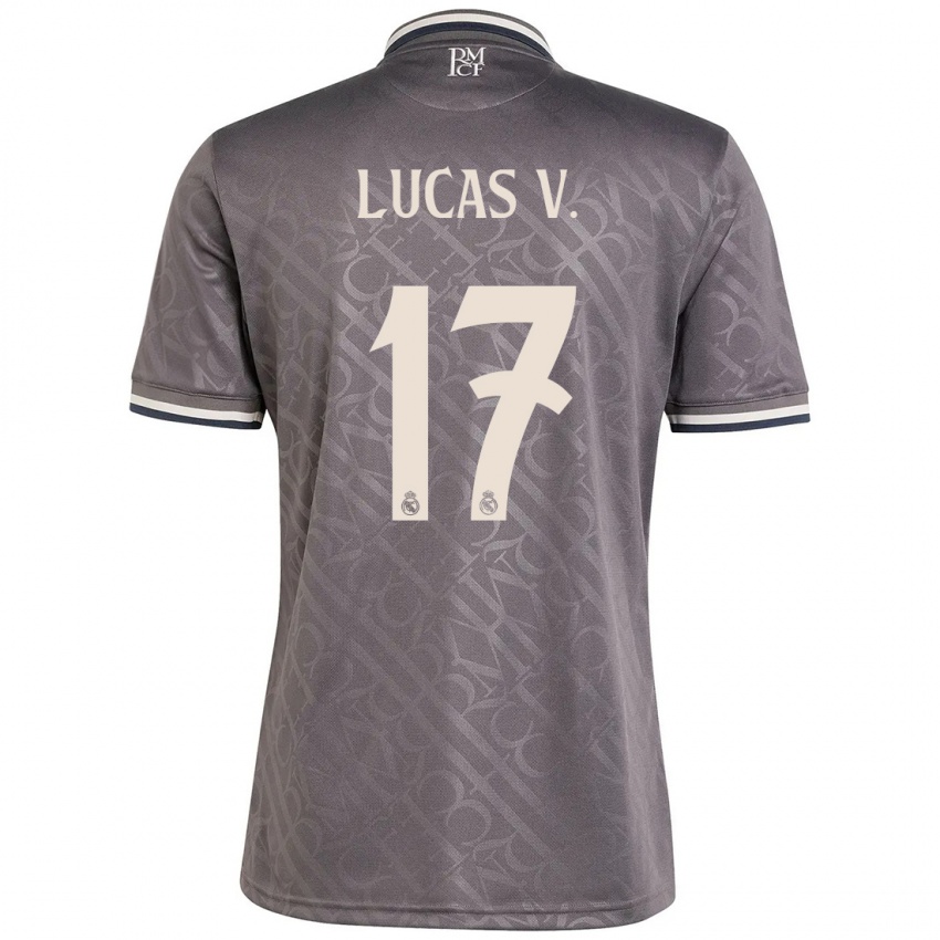 Niño Camiseta Lucas Vazquez #17 Carbón Equipación Tercera 2024/25 La Camisa México