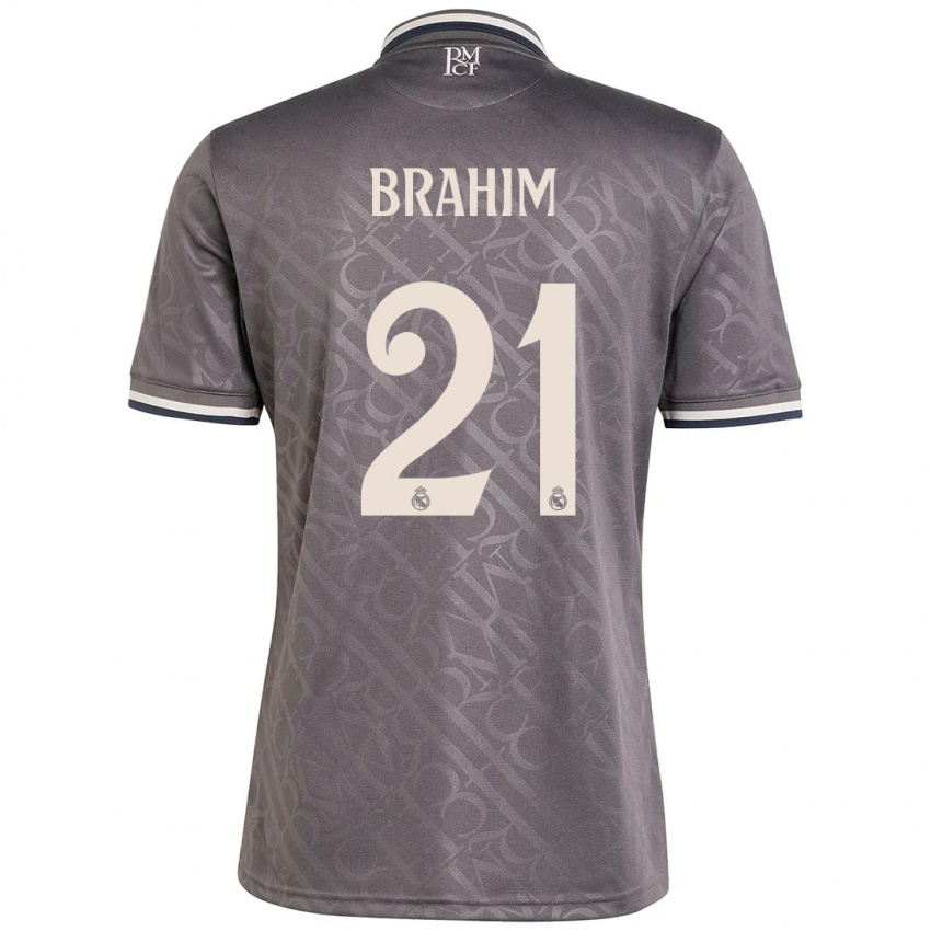 Niño Camiseta Brahim Diaz #21 Carbón Equipación Tercera 2024/25 La Camisa México