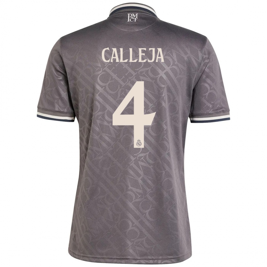 Niño Camiseta Jaime Calleja #4 Carbón Equipación Tercera 2024/25 La Camisa México