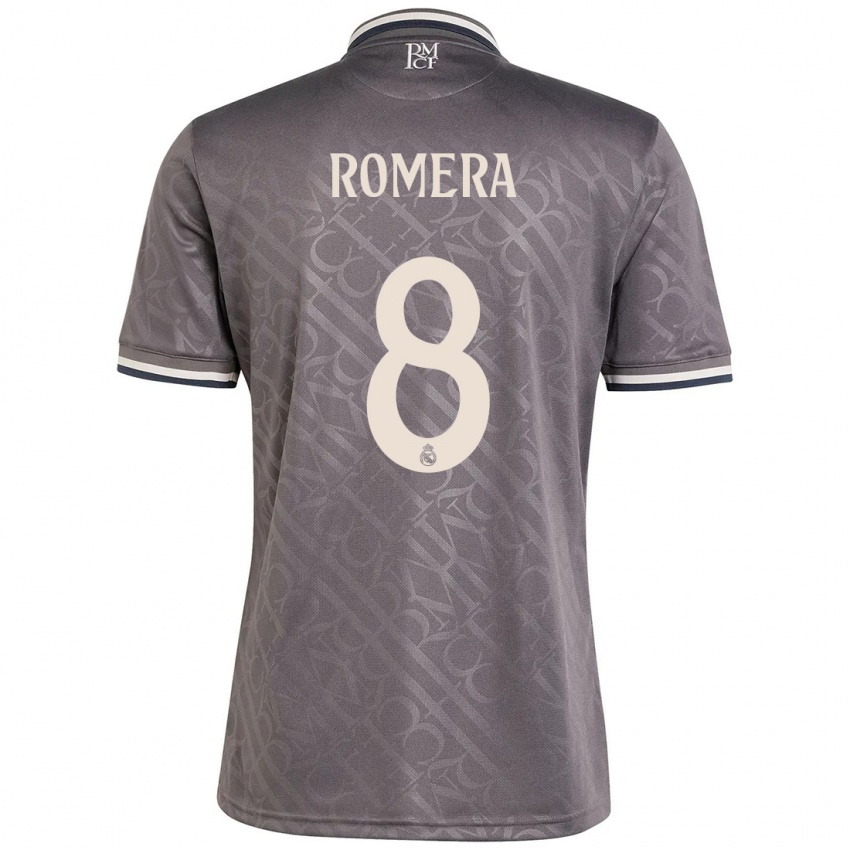 Niño Camiseta Miguel Romera #8 Carbón Equipación Tercera 2024/25 La Camisa México