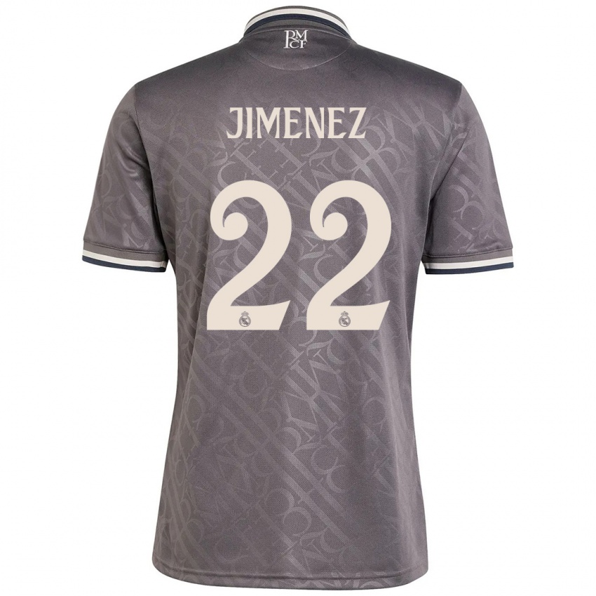 Niño Camiseta David Jimenez #22 Carbón Equipación Tercera 2024/25 La Camisa México