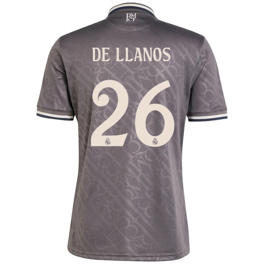 Niño Camiseta Hugo De Llanos #26 Carbón Equipación Tercera 2024/25 La Camisa México