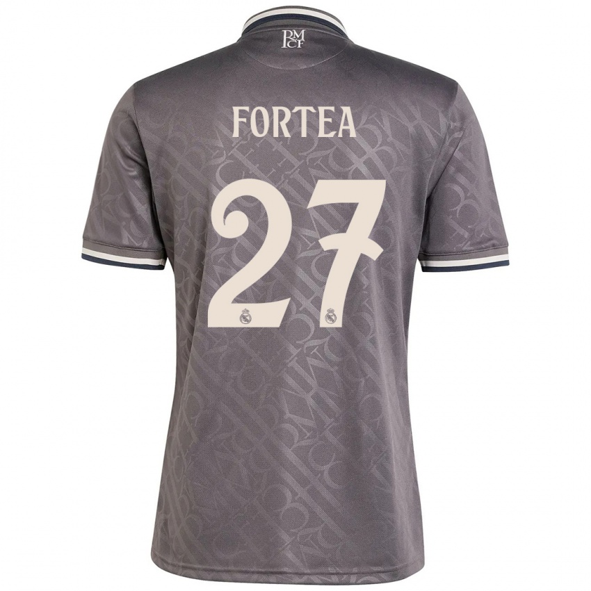 Niño Camiseta Jesús Fortea #27 Carbón Equipación Tercera 2024/25 La Camisa México