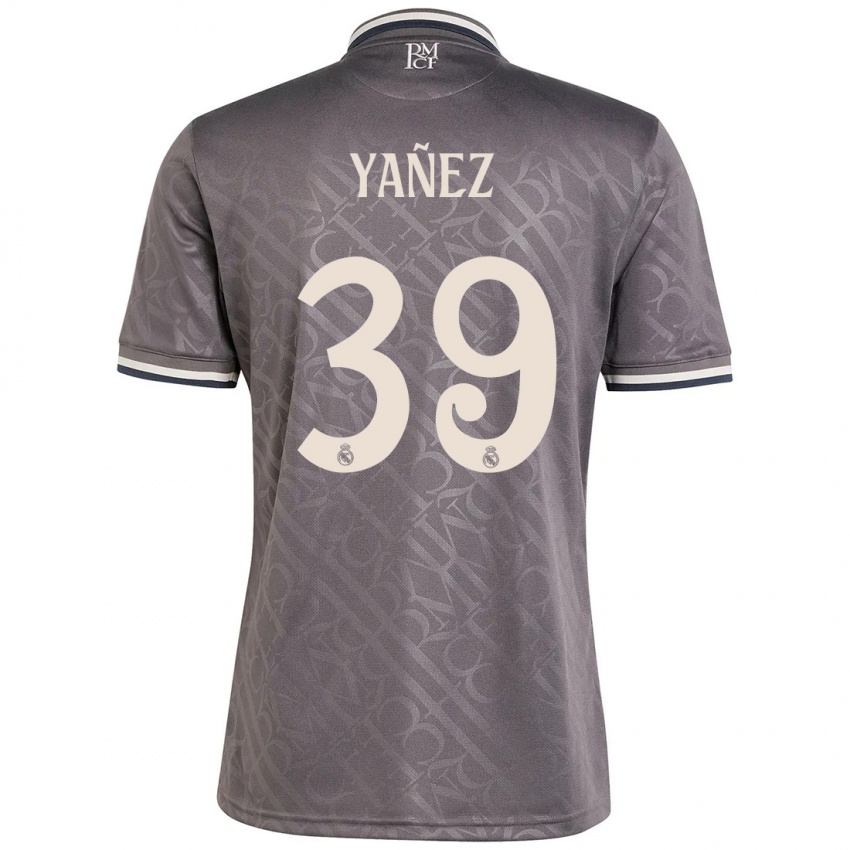 Niño Camiseta Daniel Yañez #39 Carbón Equipación Tercera 2024/25 La Camisa México