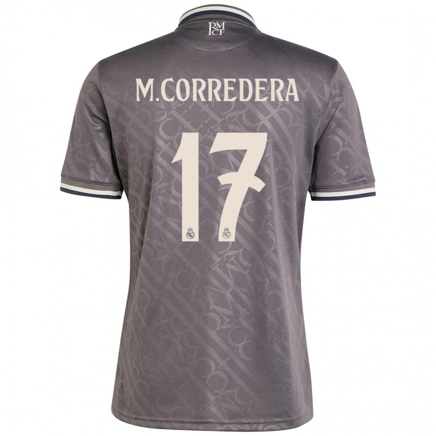 Niño Camiseta Marta Corredera #17 Carbón Equipación Tercera 2024/25 La Camisa México