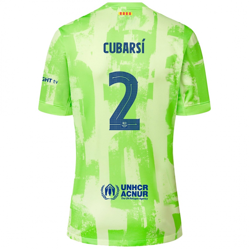 Niño Camiseta Pau Cubarsí #2 Lima Equipación Tercera 2024/25 La Camisa México