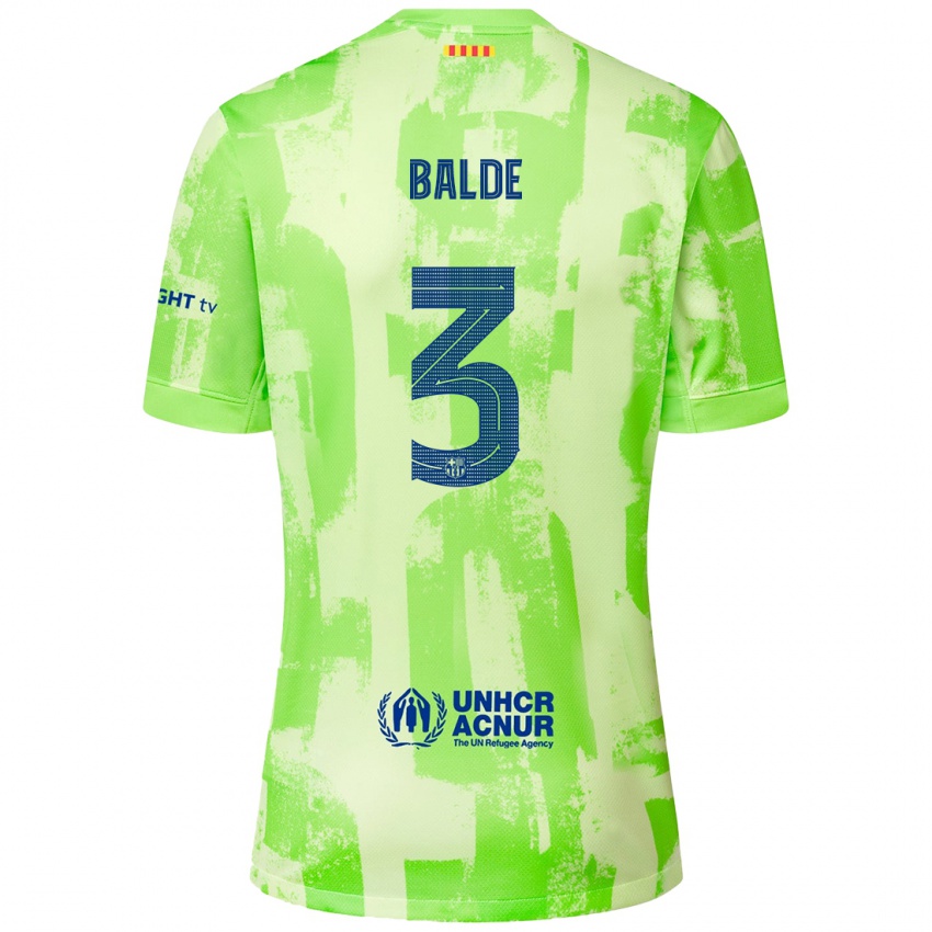 Niño Camiseta Alejandro Balde #3 Lima Equipación Tercera 2024/25 La Camisa México