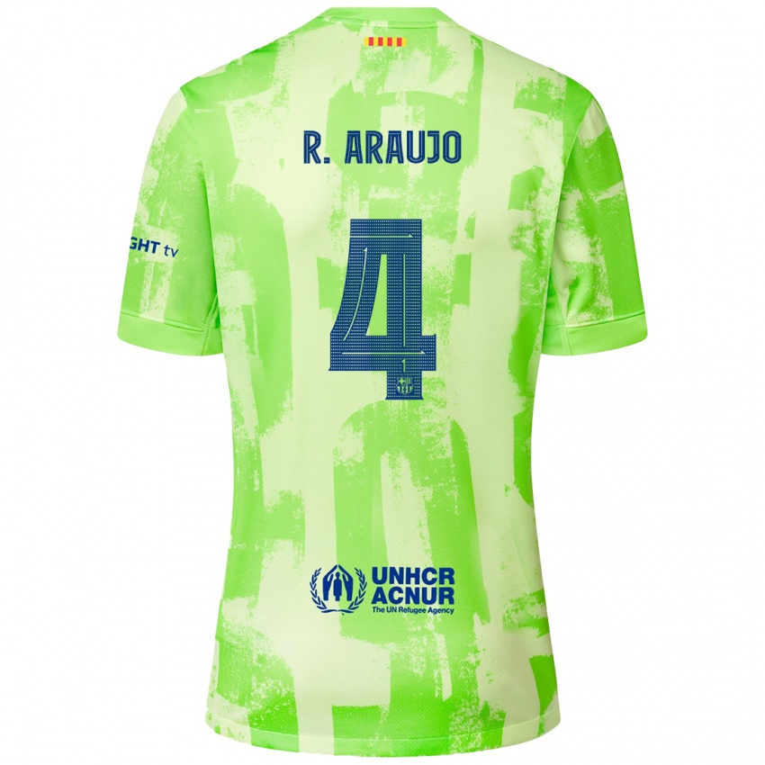 Niño Camiseta Ronald Araujo #4 Lima Equipación Tercera 2024/25 La Camisa México